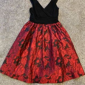 Black and Red Dress